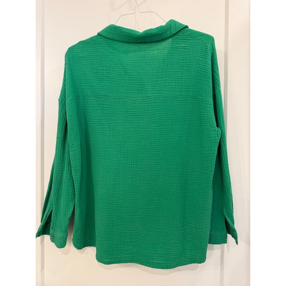 Two piece green set! 100% cotton. Size large - Picture 4 of 7